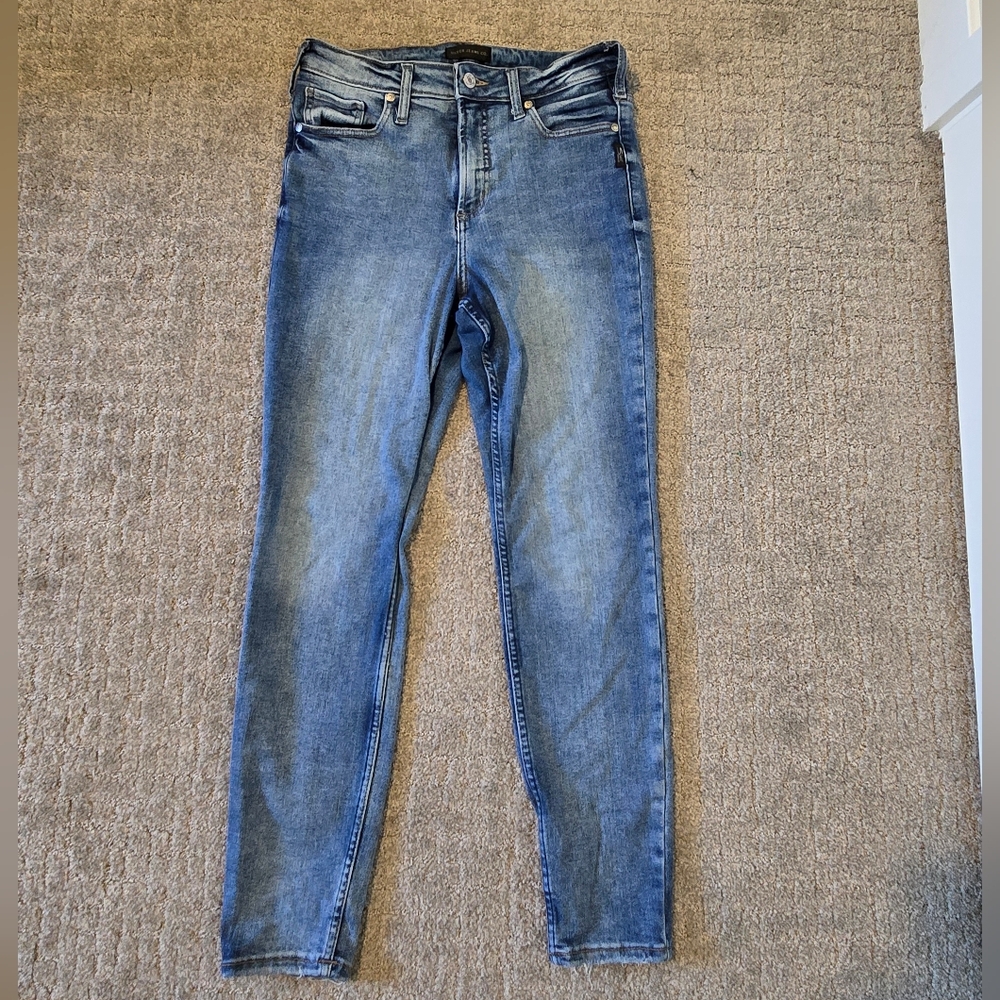 Skinny Light Blue Silver Jeans
